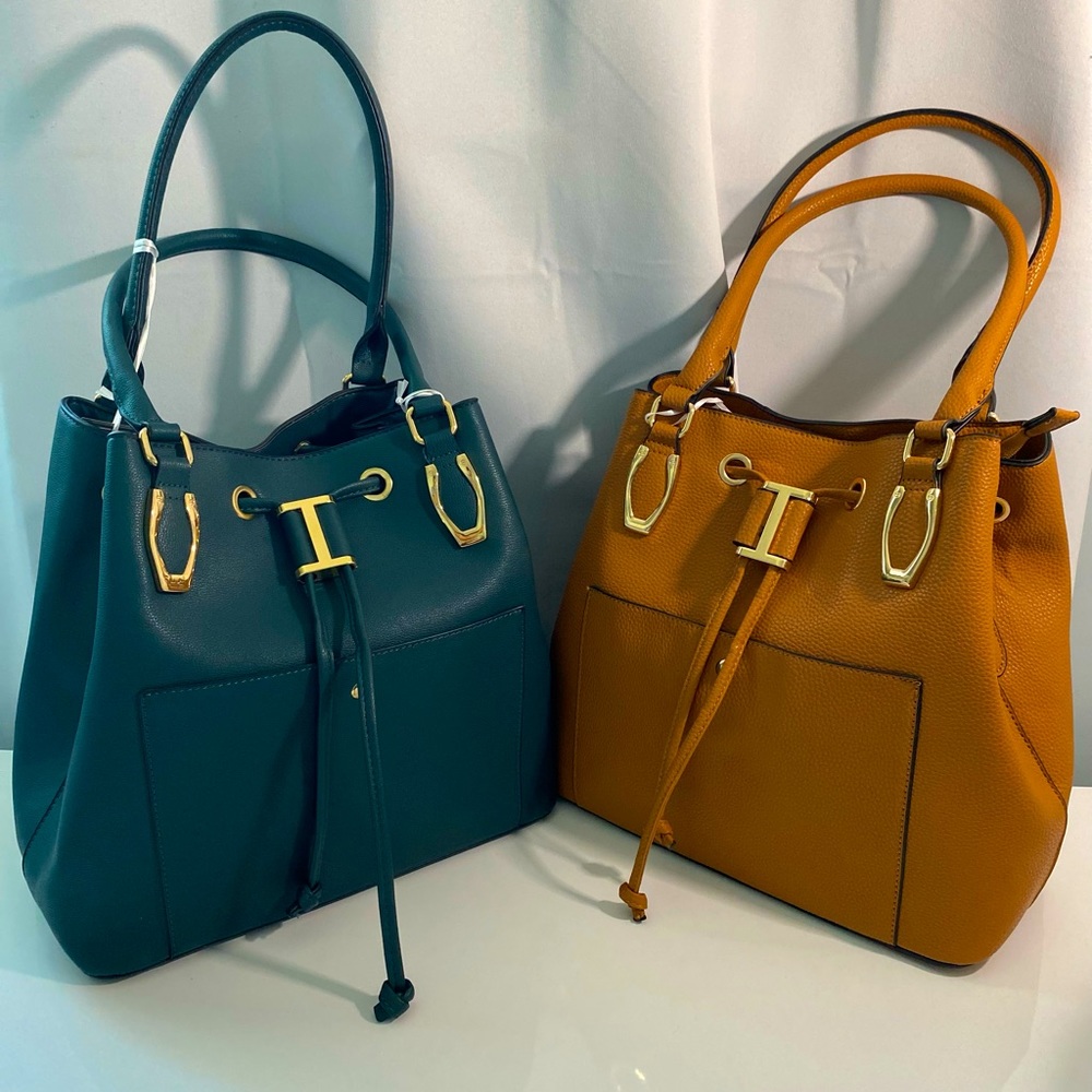 Vegan leather tote